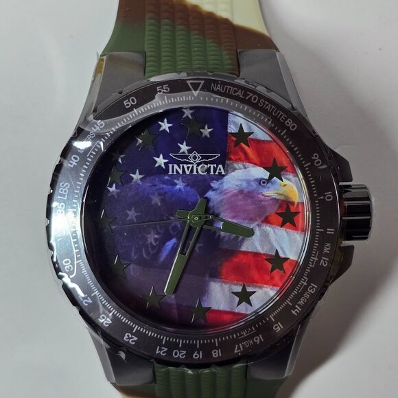 Invicta Aviator Freedom Flyer Men's Watch - 50mm, Camouflage (48956) - Picture 4 of 16